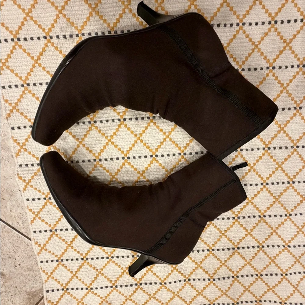 Elegant Prada  Black Women's Ankle Boots size 40/9.5 brown - Picture 11 of 11